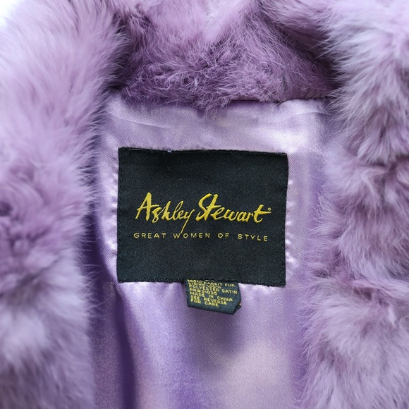 PURPLE FUR COAT - Picture 4 of 7